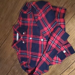 Janie & Jack NWT Holiday button down size 6